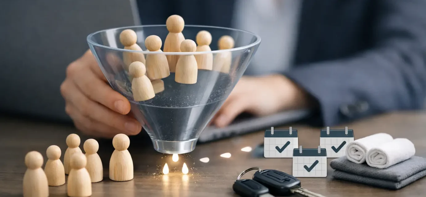 How a Service Business Funnel Turns Leads Into Bookings